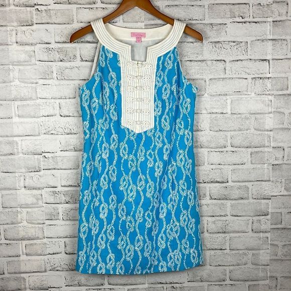 Lilly Pulitzer Womens Dress Size 6 Row Your Boat Knot - Picture 1 of 5